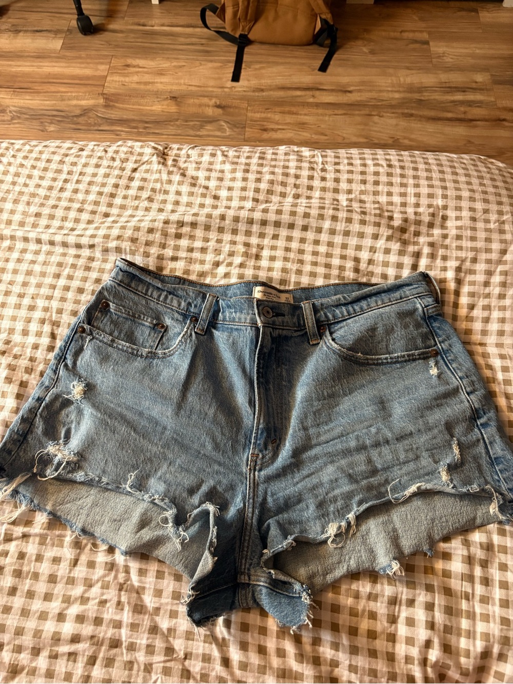 Abercrombie and Fitch High-Waist Denim Shorts